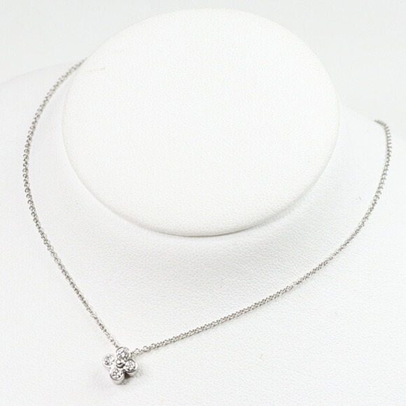 TIFFANY Silver Diamond Necklace - Picture 1 of 6